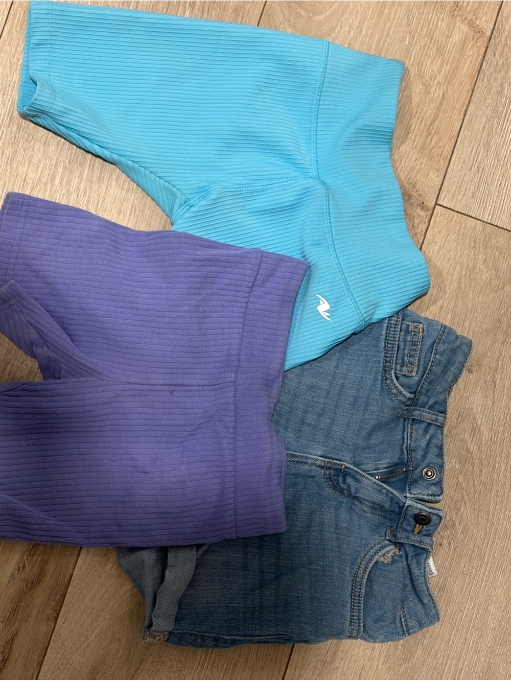 Kid Ribbed Shorts & Jean Shorts